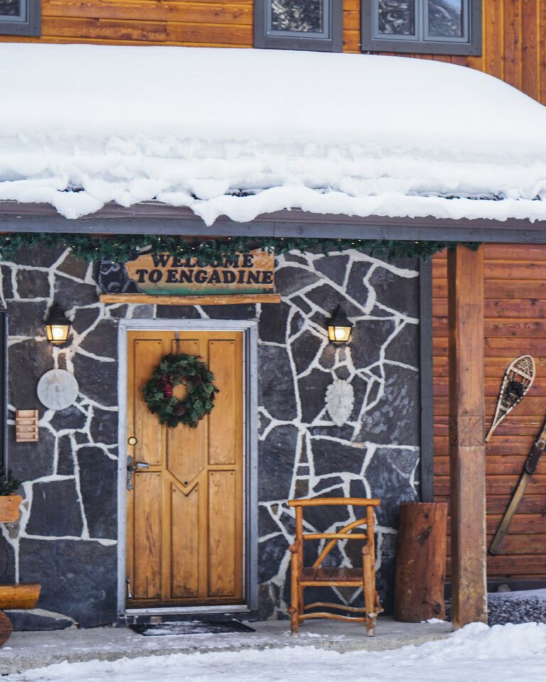 Christmas at Mount Engadine Lodge & Cabins in Kananaskis, AB