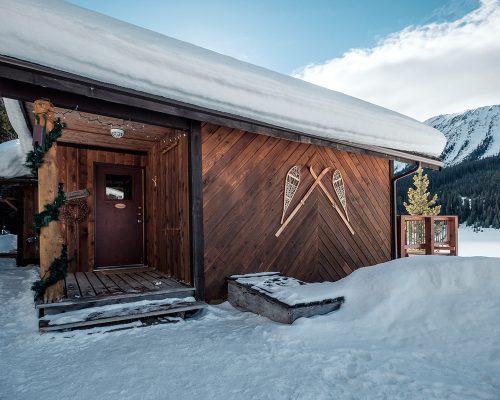 Mount Engadine_Winter Cabin Exterior